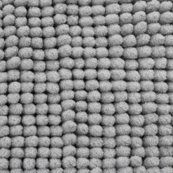 Catherine Lansfield Silver 1200Gsm Bobble Bath Mat 7 Catherine Lansfield Silver 1200Gsm Bobble Bath Mat -Julian Charles 42324 BOBBLE GREY BATH MAT IMAGE 3