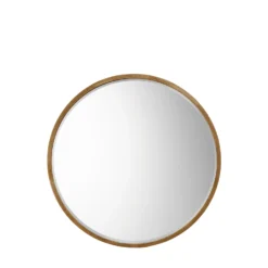Higgins Antique Gold Round Mirror 80cm -Julian Charles 5055999227872