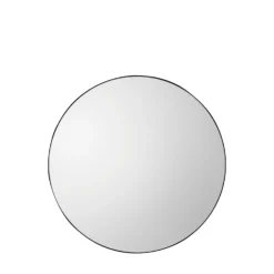 Bowie Black Round Mirror 80cm -Julian Charles 5056272082904