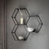 Heston Honeycomb Metal Wall Storage Unit