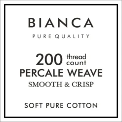 Bianca Grey 200TC 100% Cotton Percale Deep (32cm) Fitted Sheet -Julian Charles 52521200TCPLAINDYEGREYIMAGE3