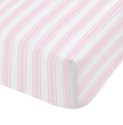 Bianca Pink Check And Stripe 100% Cotton Standard (25cm) Fitted Sheet