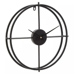 Kent Small Black Finish Wall Clock