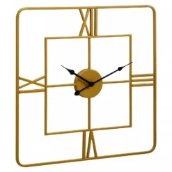 Kent Gold Finish Square Wall Clock 10 Kent Gold Finish Square Wall Clock -Julian Charles 5507118 01 1500 x 1500