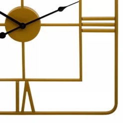 Kent Gold Finish Square Wall Clock 12 Kent Gold Finish Square Wall Clock -Julian Charles 5507118 mac 02 1500 x 1500