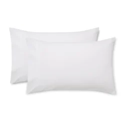 Bianca White 800TC Cotton Sateen Housewife Pillowcase Pair