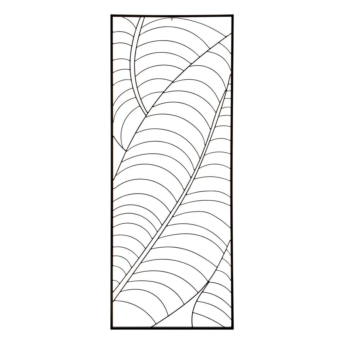 Trento Small Black Leaf Design Wall Art 1 Trento Small Black Leaf Design Wall Art