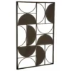 Trento Black Finish Semicircle Wall Art