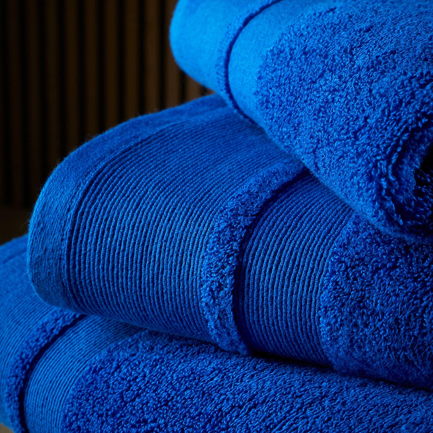 Content By Terence Conran Zero Twist Blue Cotton Modal Towels 2 Content By Terence Conran Zero Twist Blue Cotton Modal Towels - Image 2