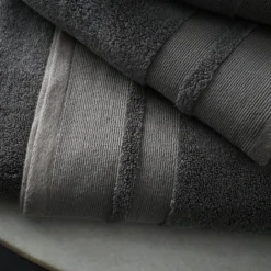 Content By Terence Conran Zero Twist Grey Cotton Modal Towels 8 Content By Terence Conran Zero Twist Grey Cotton Modal Towels -Julian Charles 56279 ZERO TWIST COTTON MODAL GREY IMAGE 2