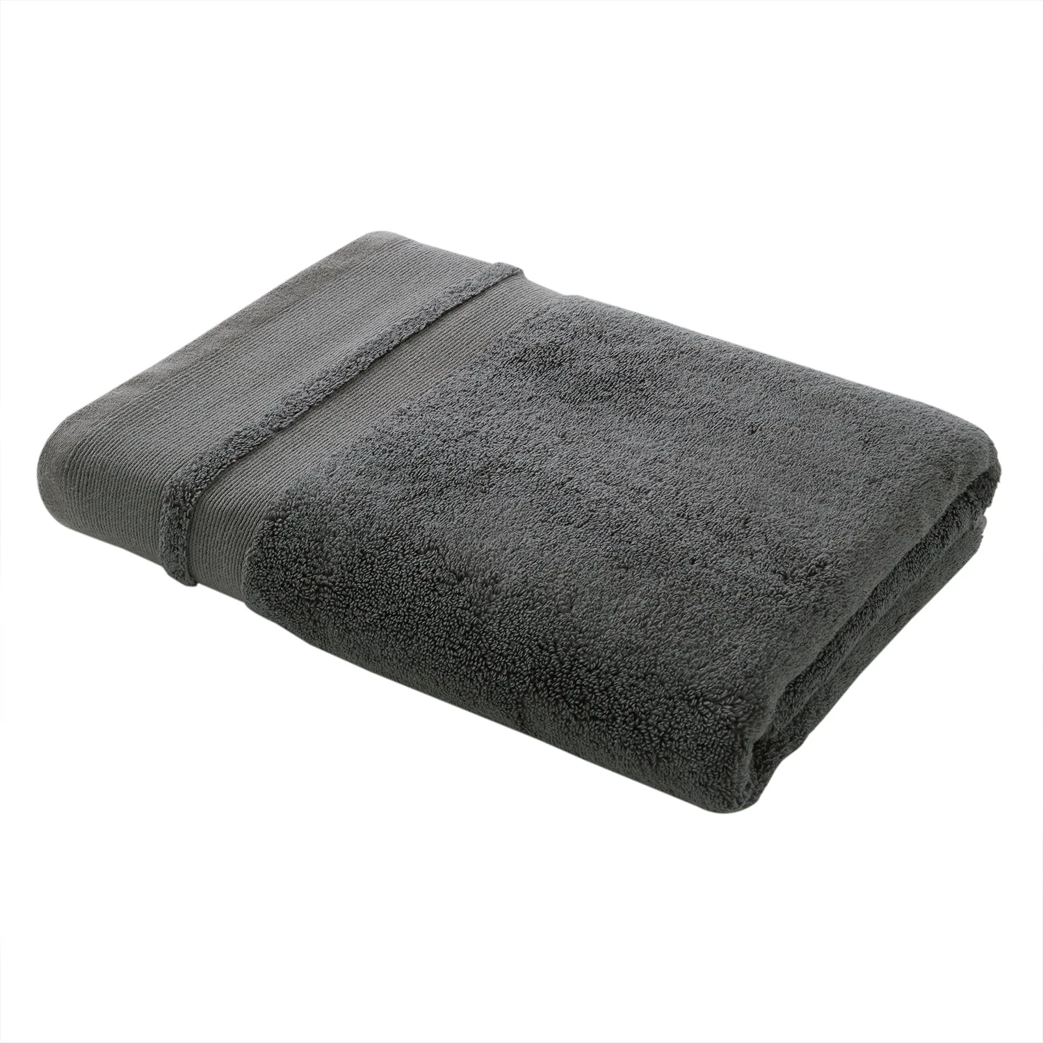 Content By Terence Conran Zero Twist Grey Cotton Modal Towels 5 Content By Terence Conran Zero Twist Grey Cotton Modal Towels - Image 5