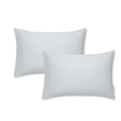 Bianca Silver 200TC Tencel TM Lyocell Housewife Pillowcase Pair -Julian Charles 57123 TENCELSTANDARDPILLOWCASEPAIRSILVERIMAGE3
