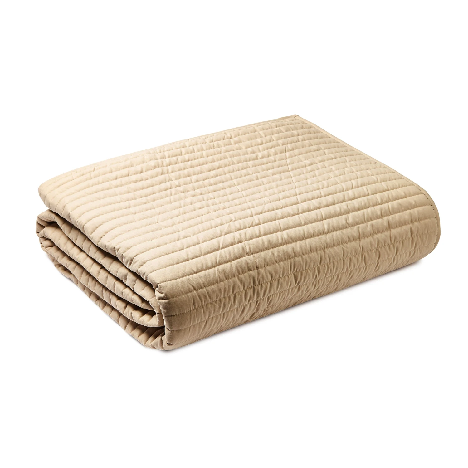 Bianca Natural Quilted Lines Bedspread (220cm X 230cm) 3 Bianca Natural Quilted Lines Bedspread (220cm X 230cm) - Image 3