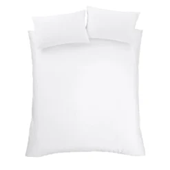 Bianca White 180 Thread Count Egyptian 100% Cotton Duvet Set -Julian Charles 57496 EGYPTIANCOTTONDUVETSETWHITEIMAGE4