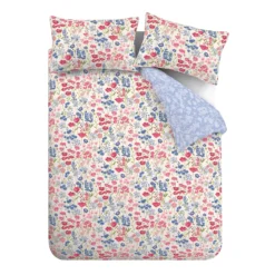 Bianca Olivia Floral 200TC Cotton Duvet Cover Set 9 Bianca Olivia Floral 200TC Cotton Duvet Cover Set -Julian Charles 57601 OLIVIA FLORAL DUVET SET IMAGE 5