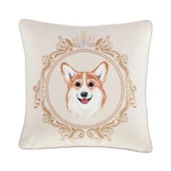 Bridgerton By Catherine Lansfield Mr Newton Corgi Cushion (45cm X 45cm)