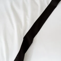 Style Sisters Ivory With Black Border Textured Cotton Duvet Set 9 Style Sisters Ivory With Black Border Textured Cotton Duvet Set -Julian Charles 57766 TEXTUREDCOTTONDUVETSETIMAGE4