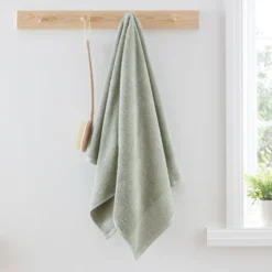 Bianca Sage Green Egyptian Cotton Towels -Julian Charles 58180 EGYPTIAN COTTON TOWELS SAGE IMAGE 1