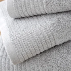 Bianca Silver Grey Egyptian Cotton Towels -Julian Charles 58180 EGYPTIAN COTTON TOWELS SILVER IMAGE 2