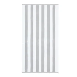 Bianca Reversible Stripe Grey Jacquard Towels -Julian Charles 58182 REVERSIBLEJACQUARDTOWELSGREYIMAGE5