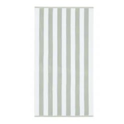 Bianca Reversible Stripe Sage Green Jacquard Towels -Julian Charles 58182 REVERSIBLEJACQUARDTOWELSSAGEGREENIMAGE5