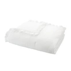 Bianca Soft Washed Frill White Bedspread (220cm X 230cm) -Julian Charles 58272 SOFTWASHEDFRILLBEDSPREADWHITEIMAGE4
