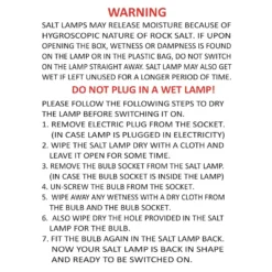 Himalayan Rock Salt Lamp (2-3kg) -Julian Charles 63066 T4