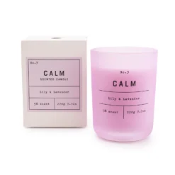 Calm Lily And Lavender Scented Candle