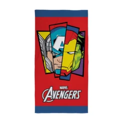Disney Avengers Badge Cotton Towel -Julian Charles 6 DMAAVBTW001UK AVENGERS BADGE TOWEL SHOT 6