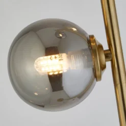 Brass And Smoke Floor Lamp -Julian Charles 701001 Zoom