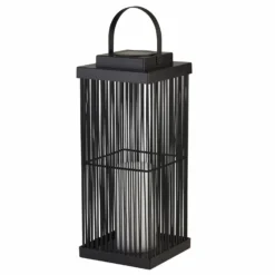 Large Solar Outdoor Rattan Frame Lantern -Julian Charles 701175 Off