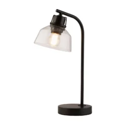 Black And Glass Table Lamp