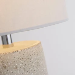 Grey Table Lamp With White Shade -Julian Charles 701365 ZOOM