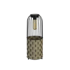 Large Rattan Outdoor Solar Lantern Light -Julian Charles 701489 Off