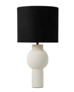 Black And White Contemporary Ceramic Table Lamp