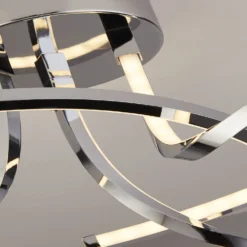 3Lt Plated Chrome LED Ceiling Light -Julian Charles 701657 ZOOM
