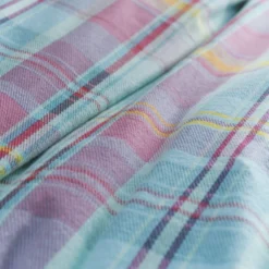 Applecross Pastel Check Brushed Cotton Duvet Set 7 Applecross Pastel Check Brushed Cotton Duvet Set -Julian Charles APPLECROSSMULTIDETAIL01