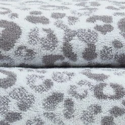 Animal Print 550gsm Grey Cotton Towels -Julian Charles Animal Print Towel Grey 04