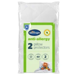 Silentnight New And Improved Anti Allergy Pillow Protector (2 Pack)