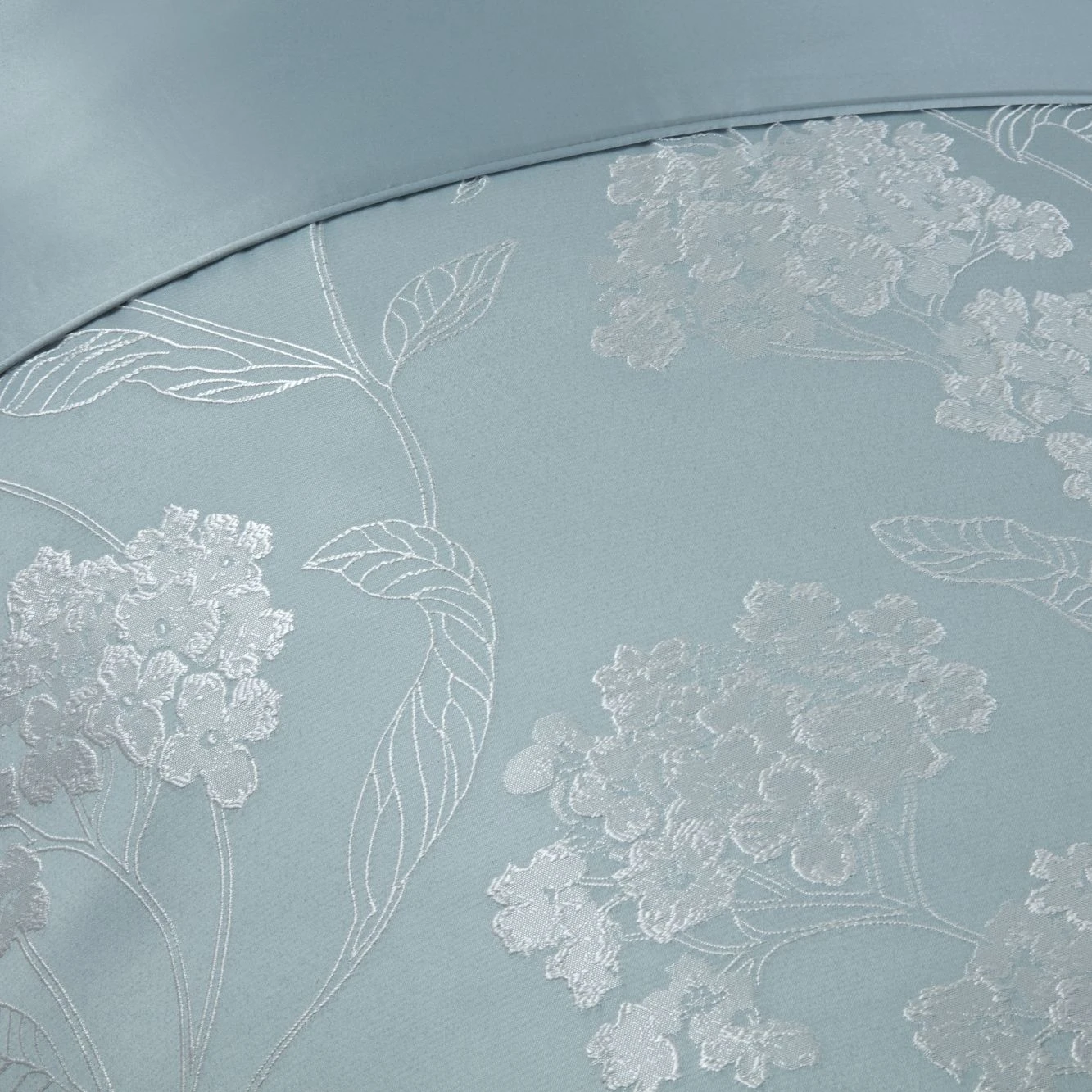 Blossom Duck Egg Embellished Jacquard Duvet Set 3 Blossom Duck Egg Embellished Jacquard Duvet Set - Image 3