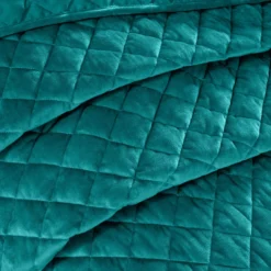 Regent Emerald Green Quilted Soft Touch Velvet Bedspread Set -Julian Charles BREGBEDEMG5