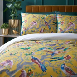 Julian Charles -Julian Charles Birdity Absurdity Duvet Yellow 02