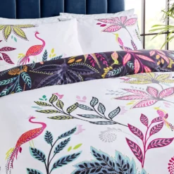 Sara Miller Botanic Paradise Midnight Cotton Duvet Set -Julian Charles Botanic Paradise Midnight Reverse Cameo1
