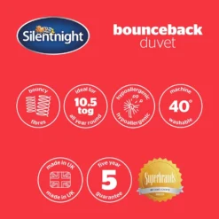 Silentnight Bounceback 10.5 Tog Duvet -Julian Charles BouncebackDuvet105TogAllSizes9