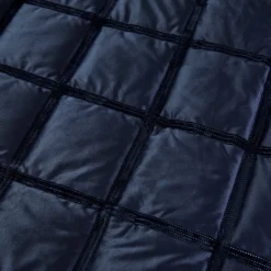 Brighton Square Navy Velvet Duvet Set -Julian Charles Brighton Square Duvet Navy 04