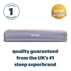 Silentnight Camping Collection Grey Flock Airbed With Built In Electric Pump -Julian Charles CAMPINGCOLLECTIONFLOCKAIRBEDELECTRICPUMPSINGLE 8