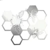 Bee And Honeycomb Silver Wall Art