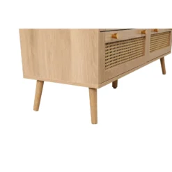 Croxley Oak 7 Drawer Rattan Chest -Julian Charles CRORCH7OAK Croxley7DrawerChestOak Foot