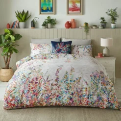 Clarissa Hulse Cascading Kaleidoscope Rainbow Cotton Duvet Set