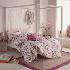 Cath Kidston Story Tree Pink 100% Cotton Duvet Set